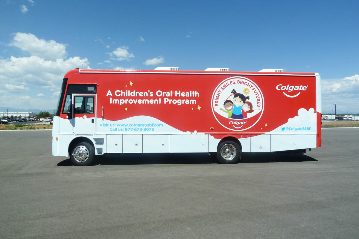 Colgate mobile dental van