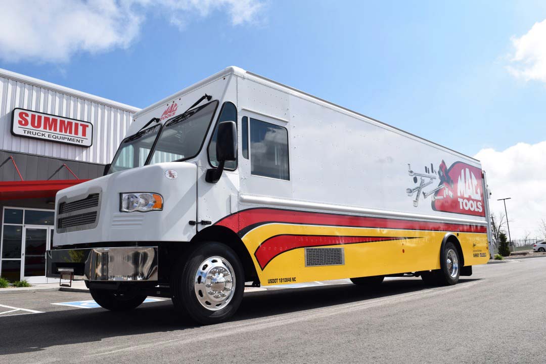 Exterior of a tool truck